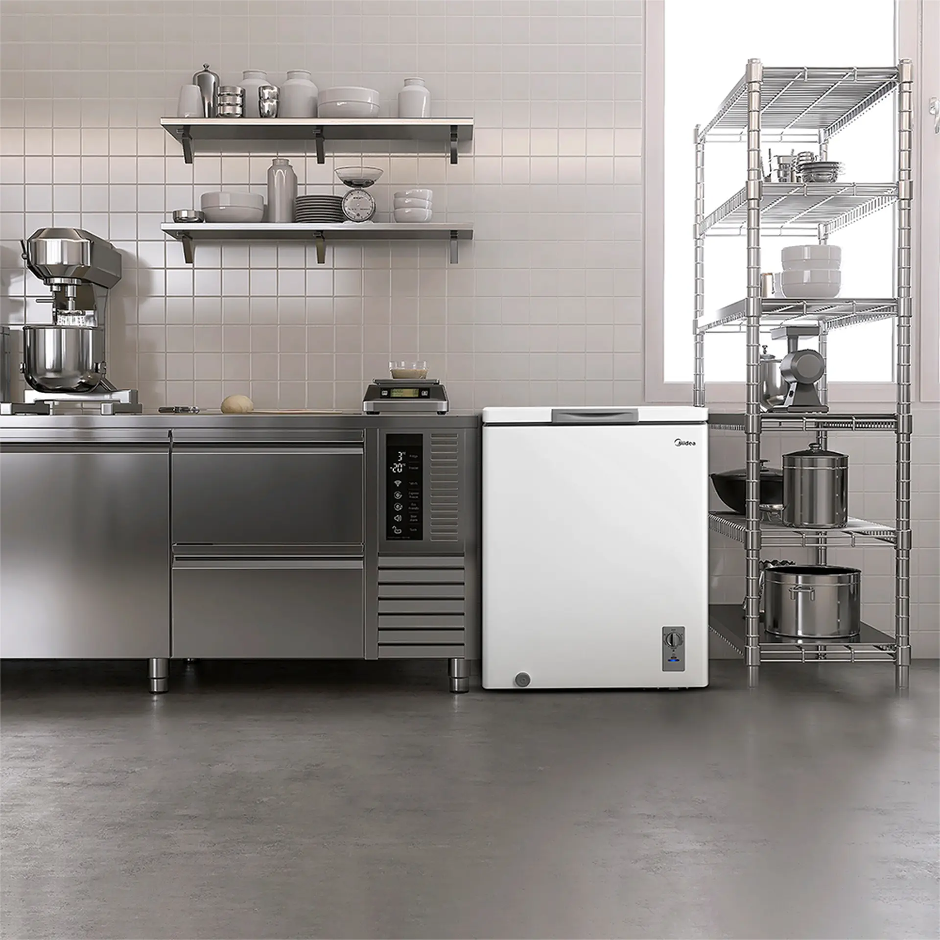 Freezer Midea 145L 1 Porta Horizontal MDRC207SLA01