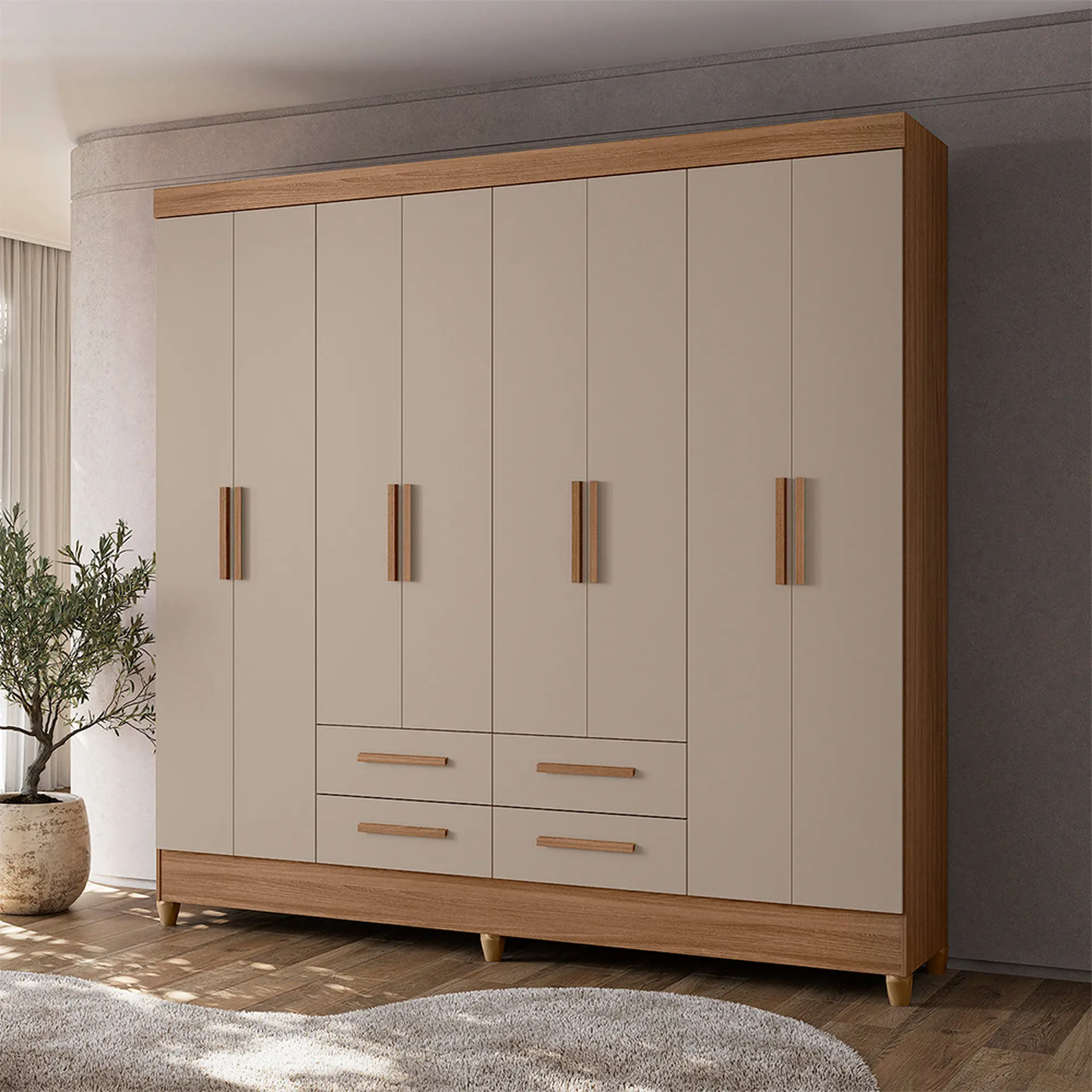 Navi シザー　FW625　オールマイティ wet & dry Guarda-Roupa Casal 8 Portas Bater 4 Gavetas MDP Flórida Moval Roupeiro