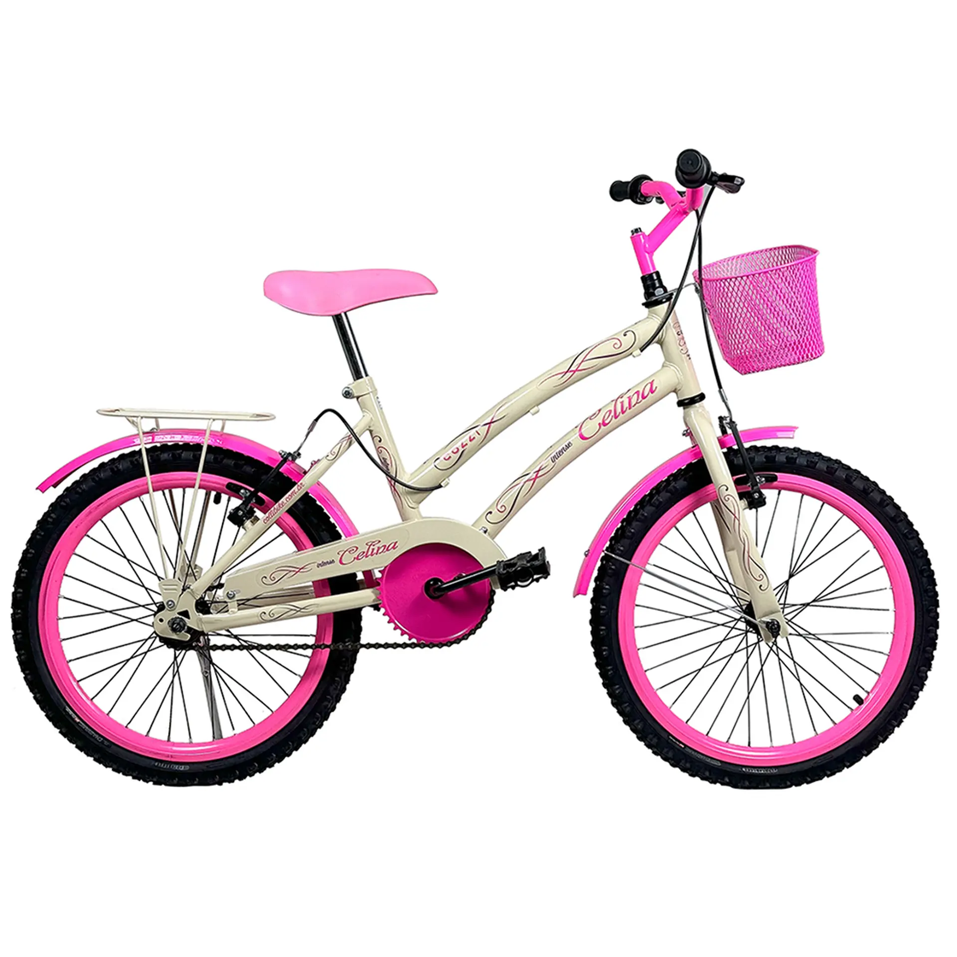 Bicicleta Infantil Aro 20 Colli Celina Freio V-Brake Cestinha