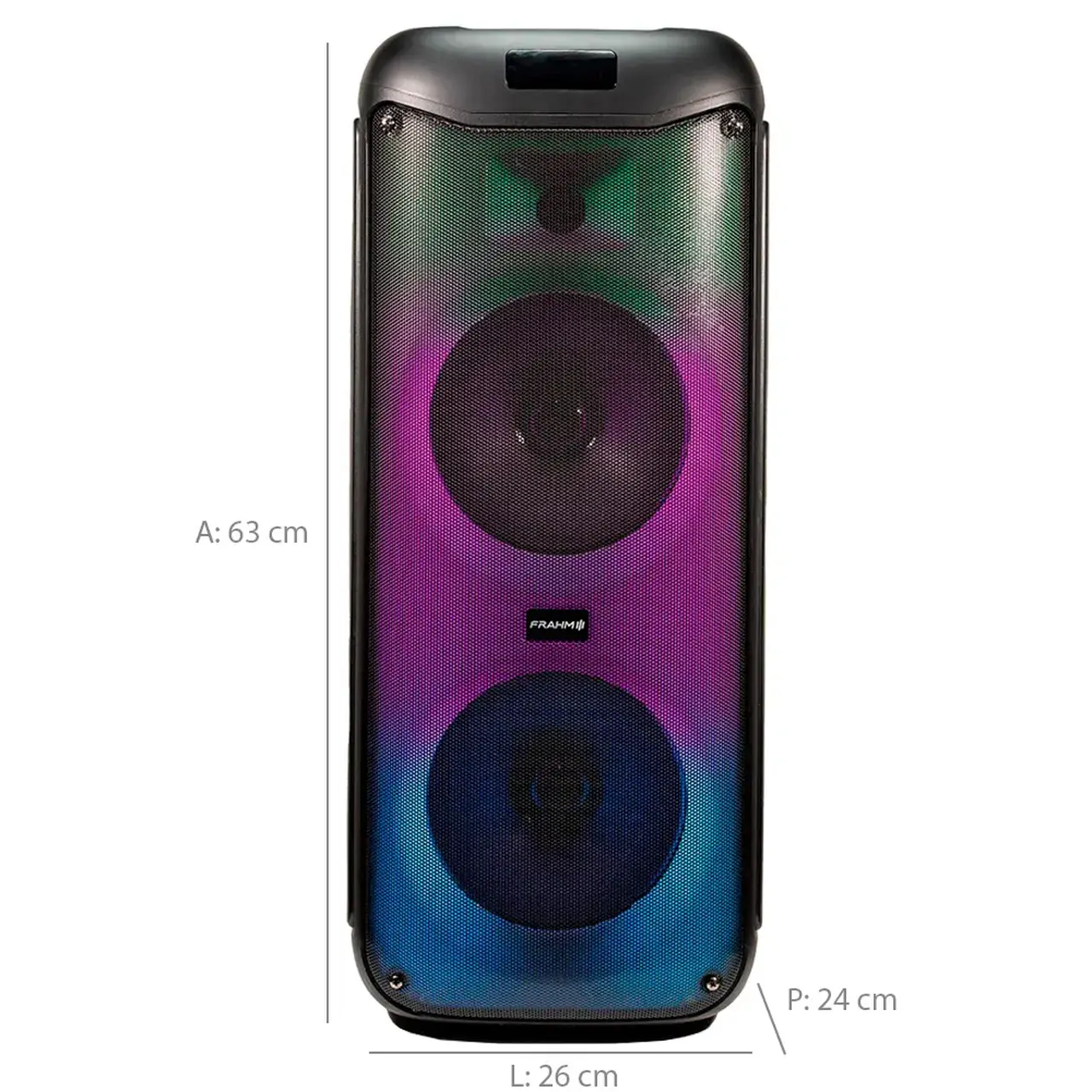 Caixa de Som Lumi Tower Frahm LT950 950W Bluetooth Tecnologia TWS