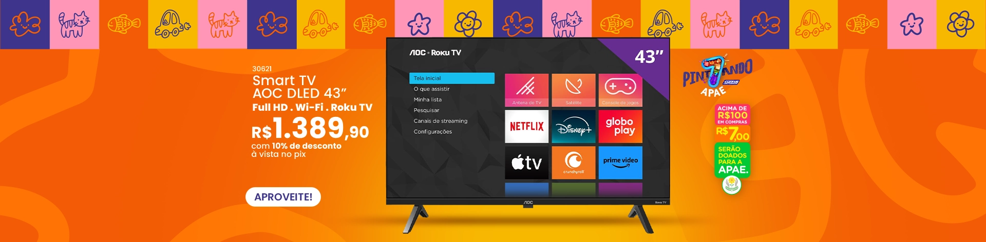 Cooperado Aoc Smart Tv - 01 a 12-07