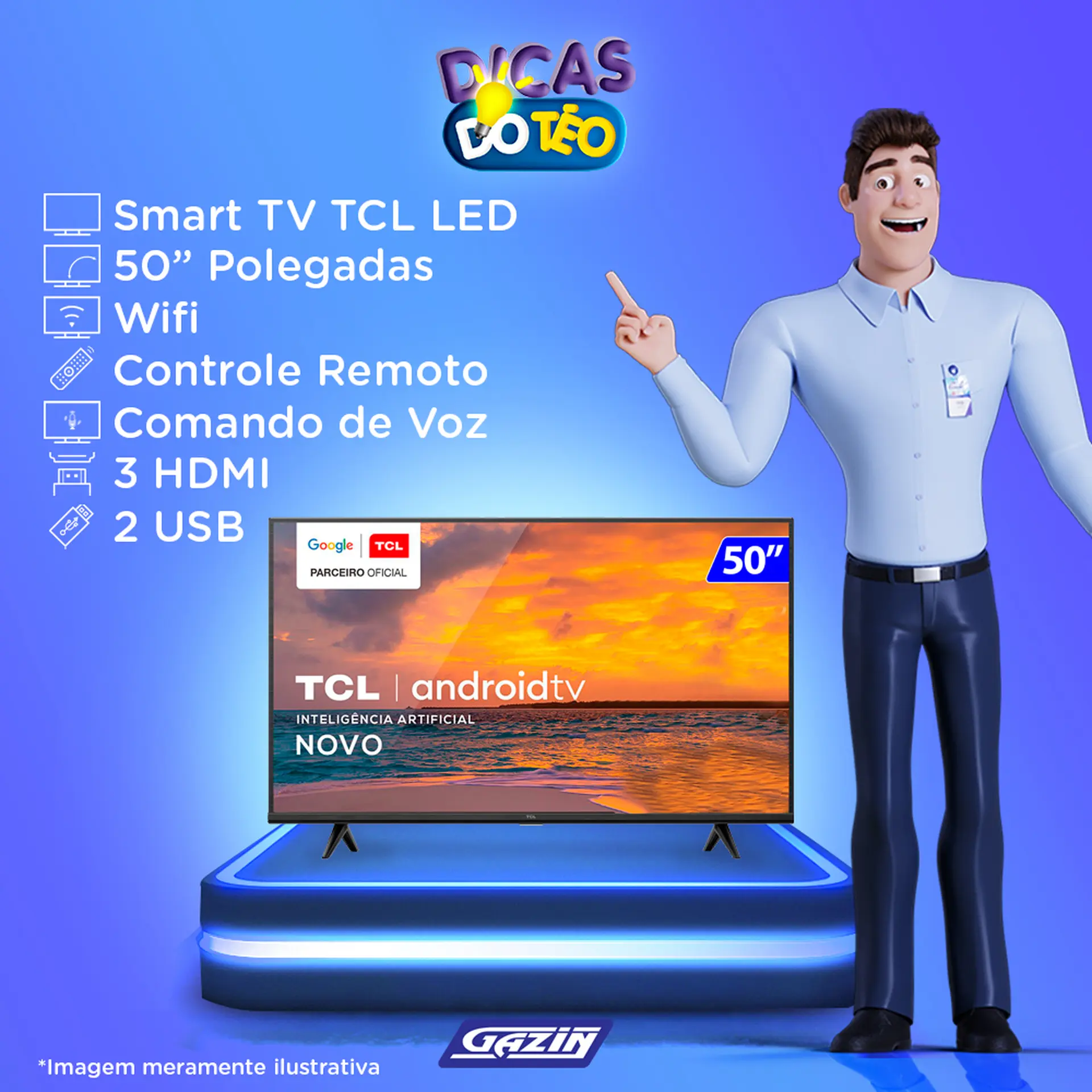 Smart TV TCL LED 50