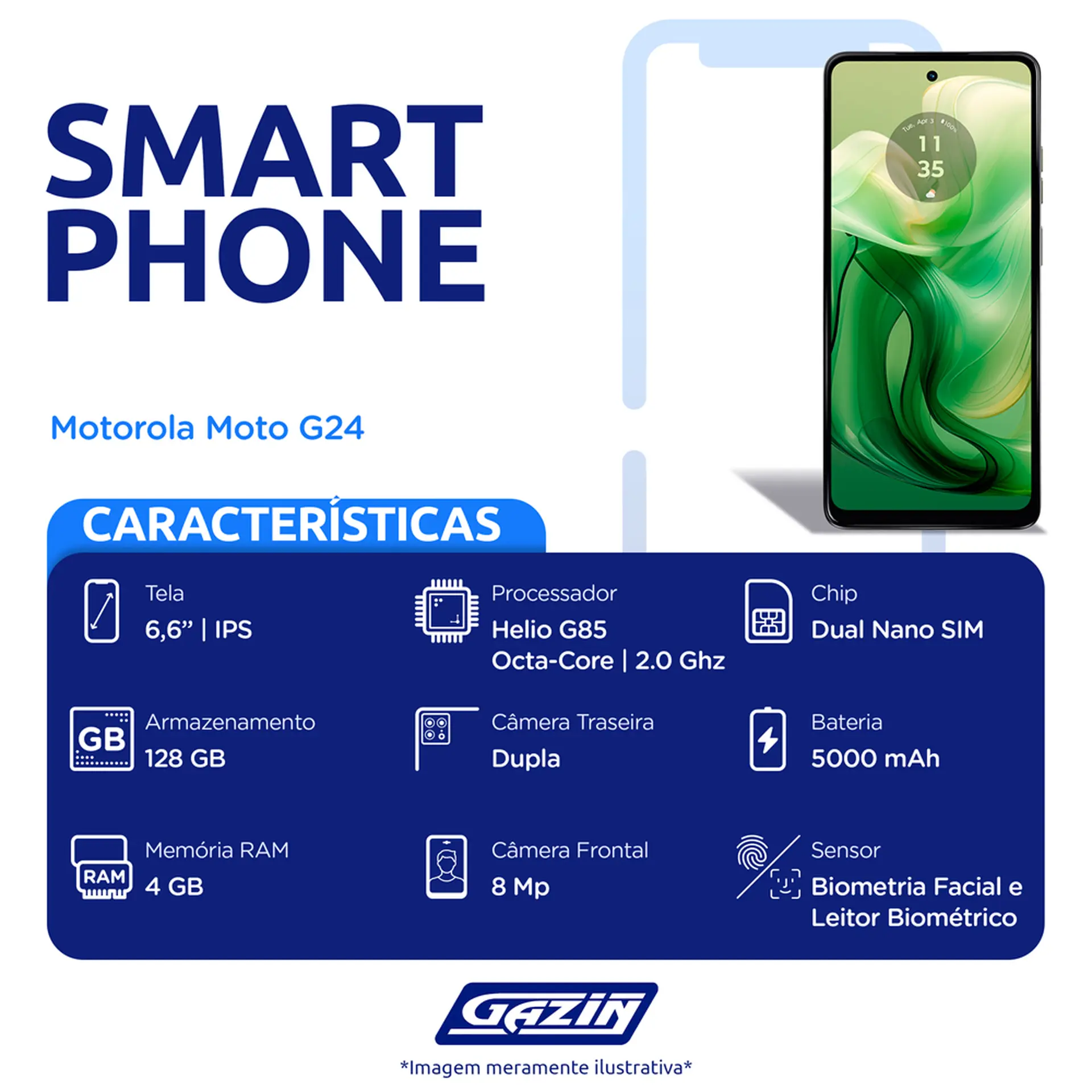 Smartphone Motorola Moto G24 6.6