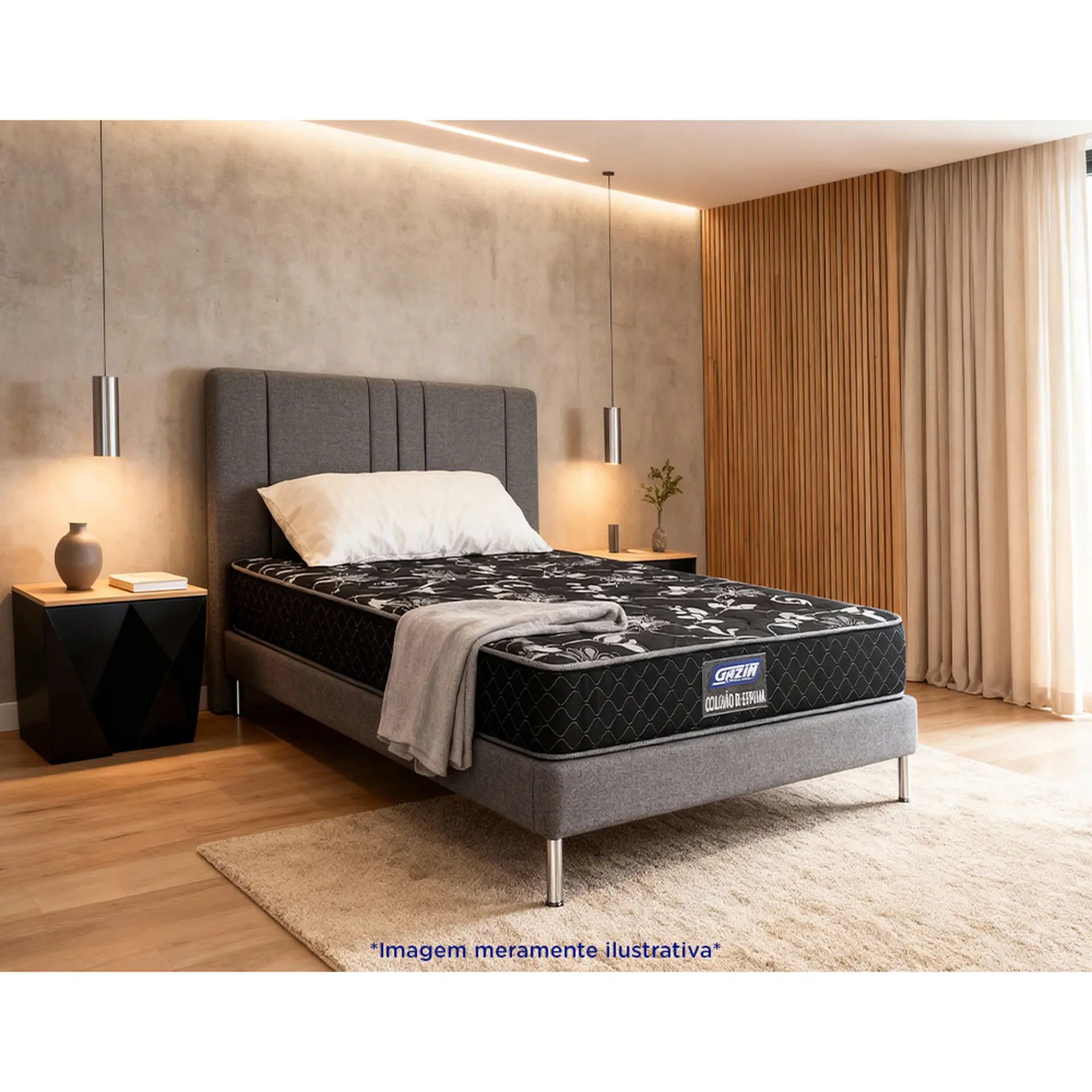 Colchão Queen Size de Espuma D33 Gazin Dunas 158x198 Double Face