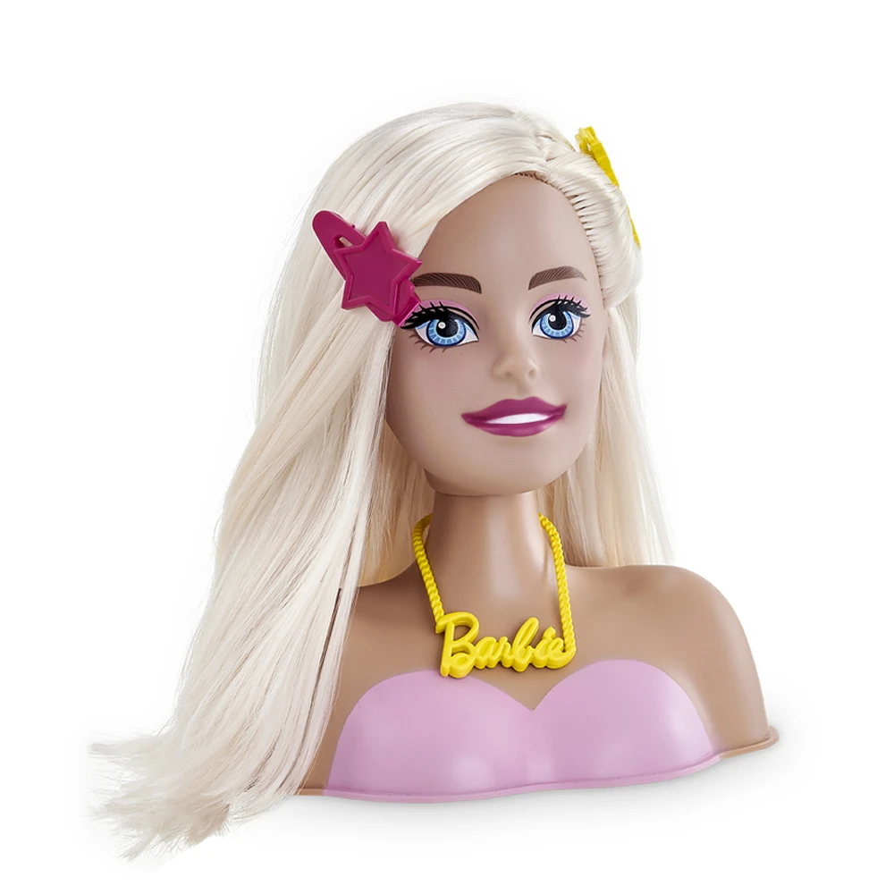 Boneca barbie busto maquiagem e penteado