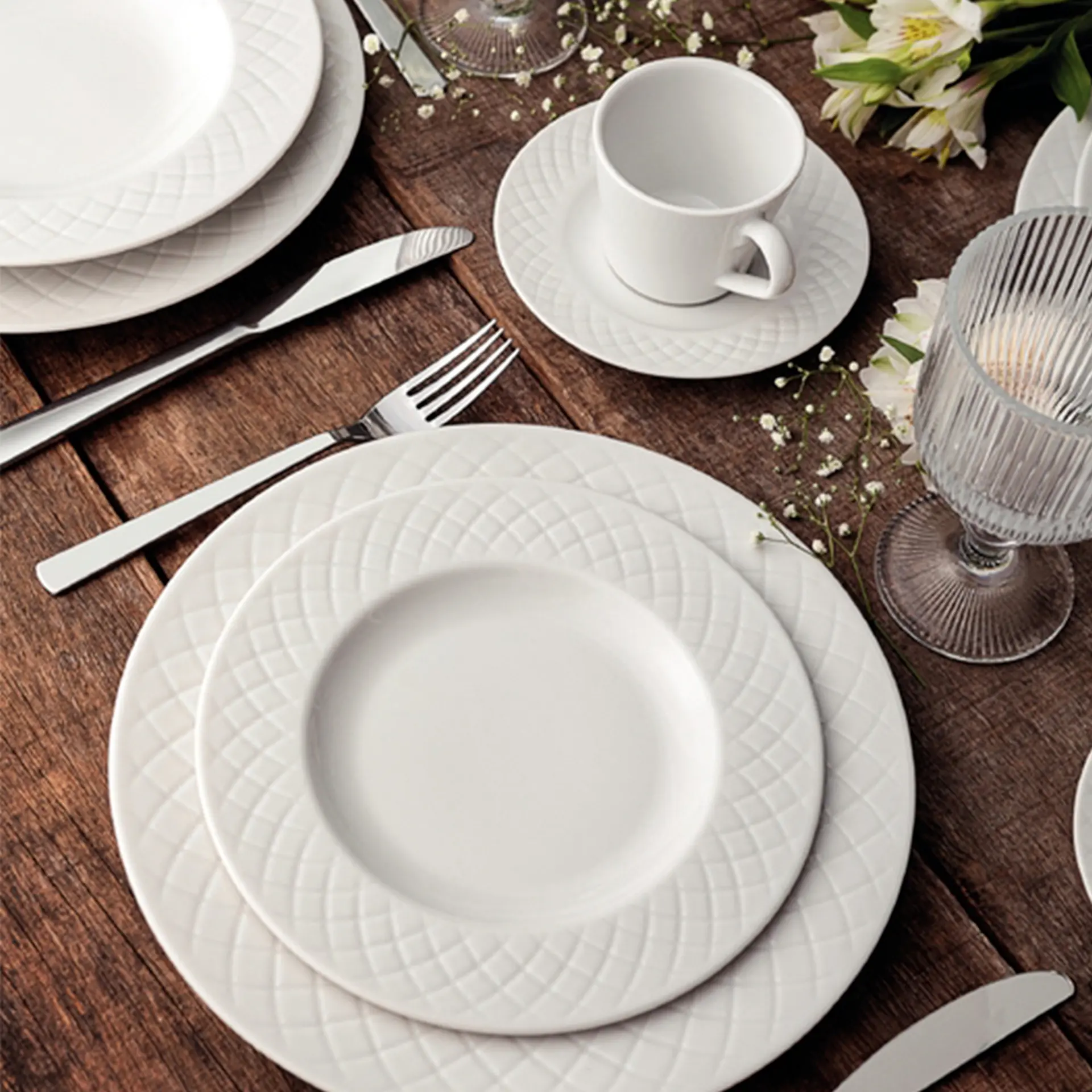 Aparelho de Jantar 20 Peças Porcelana Ingrid Tramontina - Main Image