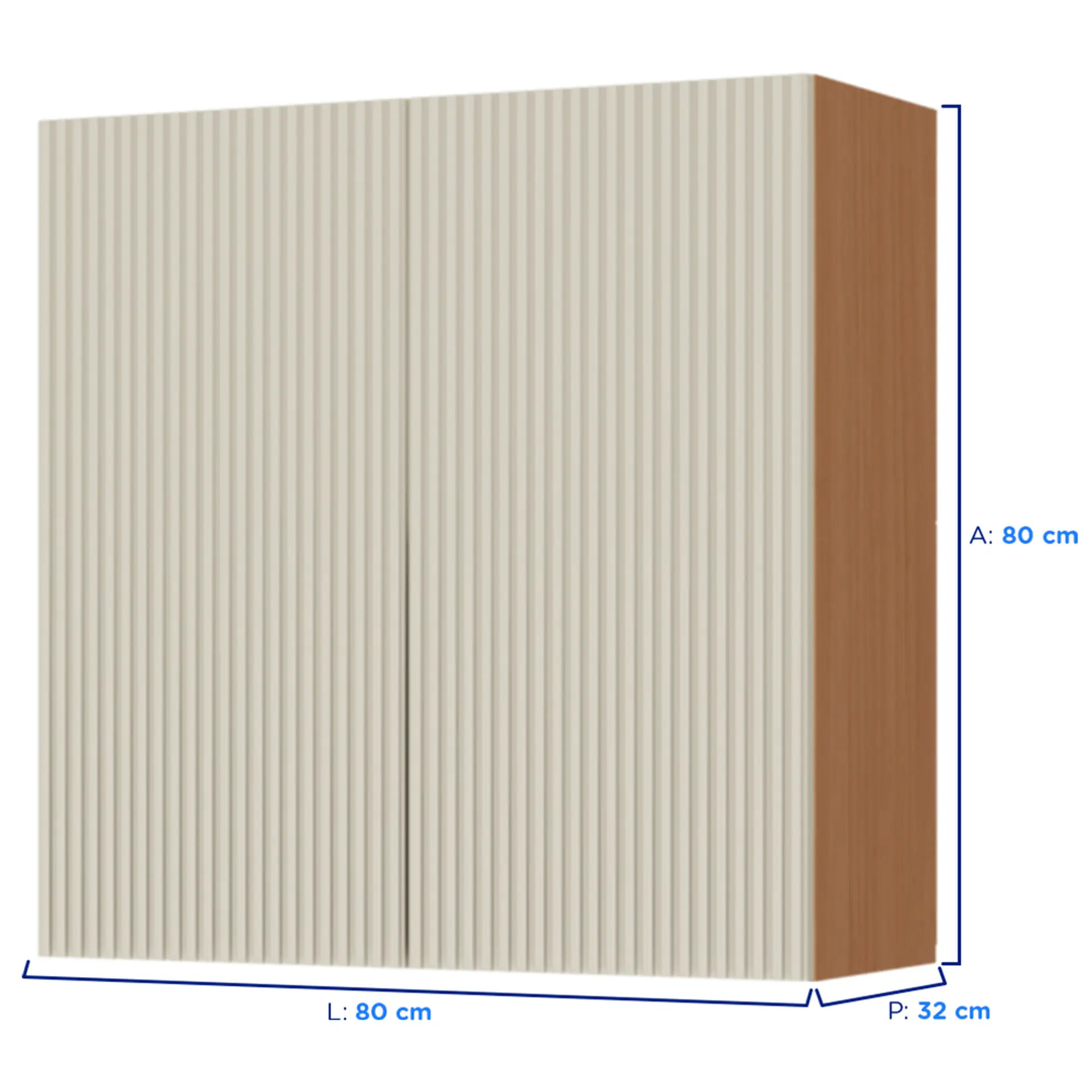 Armário Aéreo 2 Portas 80 cm Simone Mendes Nesher