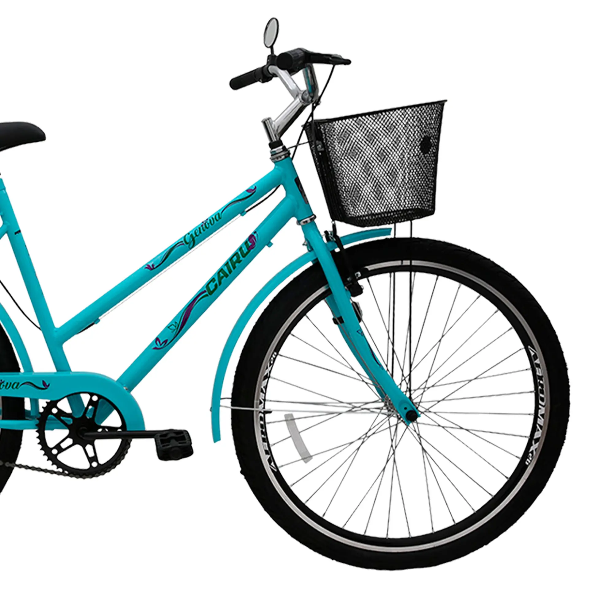 Bicicleta com Cestinha Aro 26 Cairu Genova com Freio V-Brake
