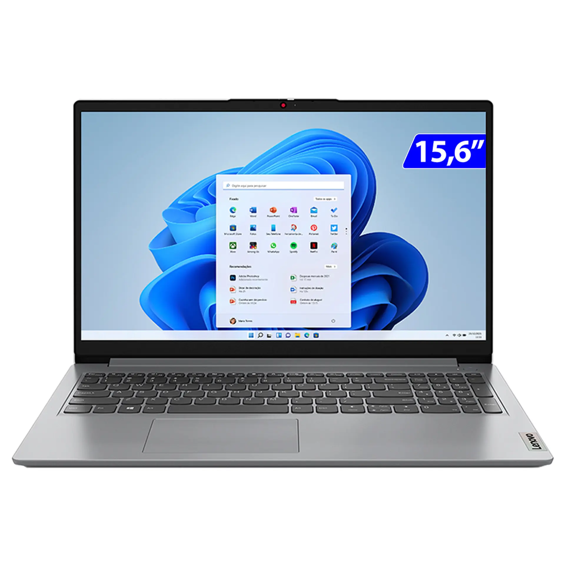 Notebook Lenovo IdeaPad Intel Core i3 W11 8GB 256GB SSD 15.6