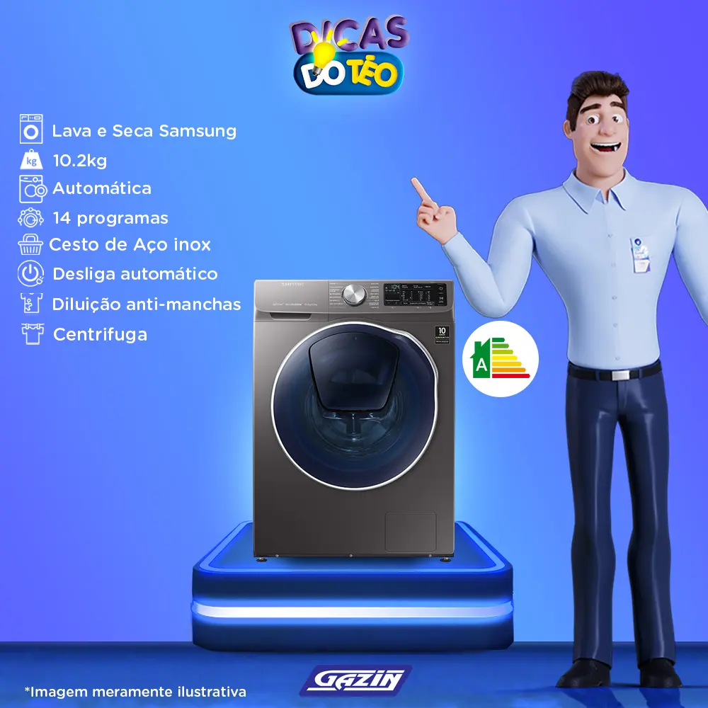 Máquina de Lavar Loiça Samsung 14 Conjuntos Wi-Fi Inox
