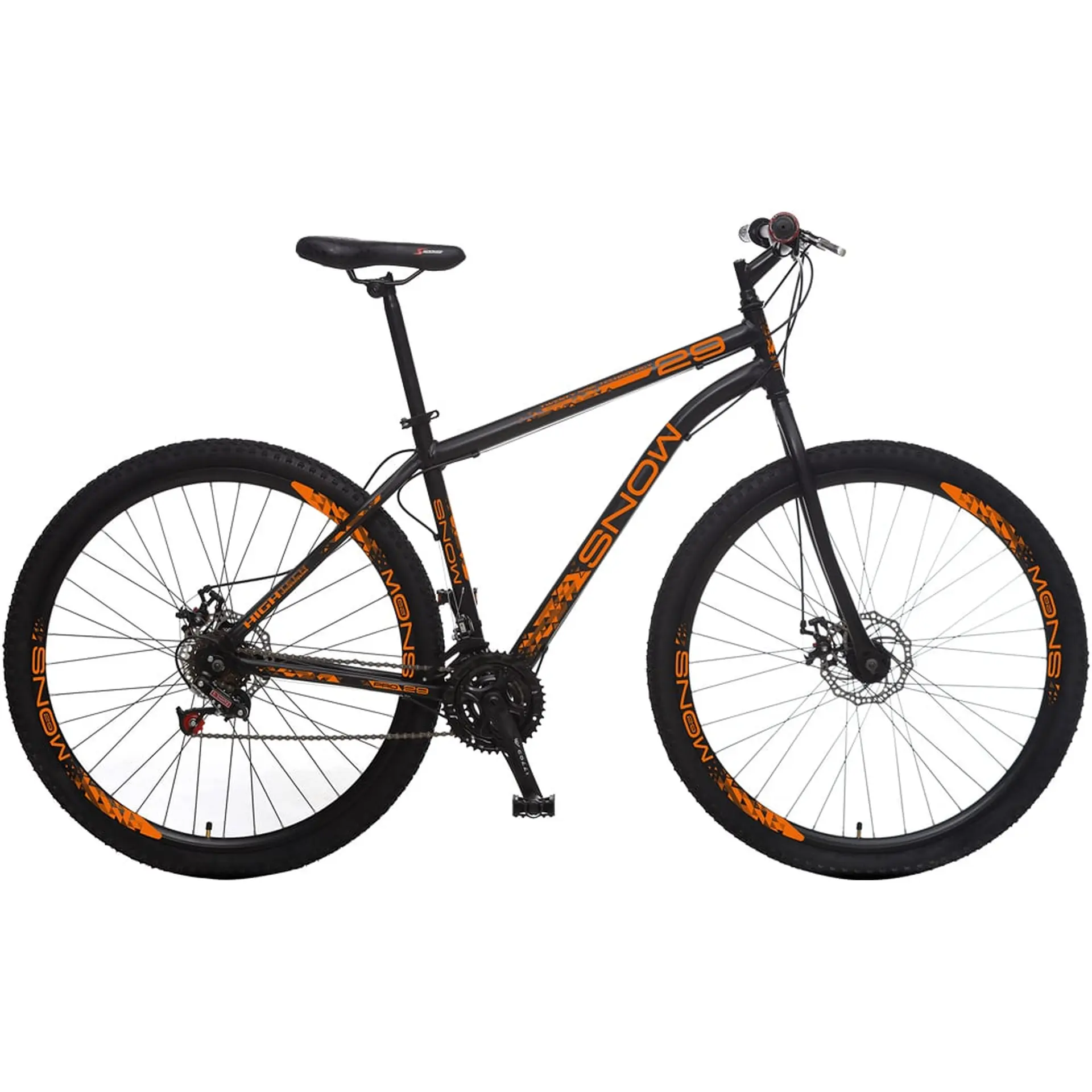 Bicicleta Aro 29 Colli Snow Neon 21 Marchas Freio a Disco