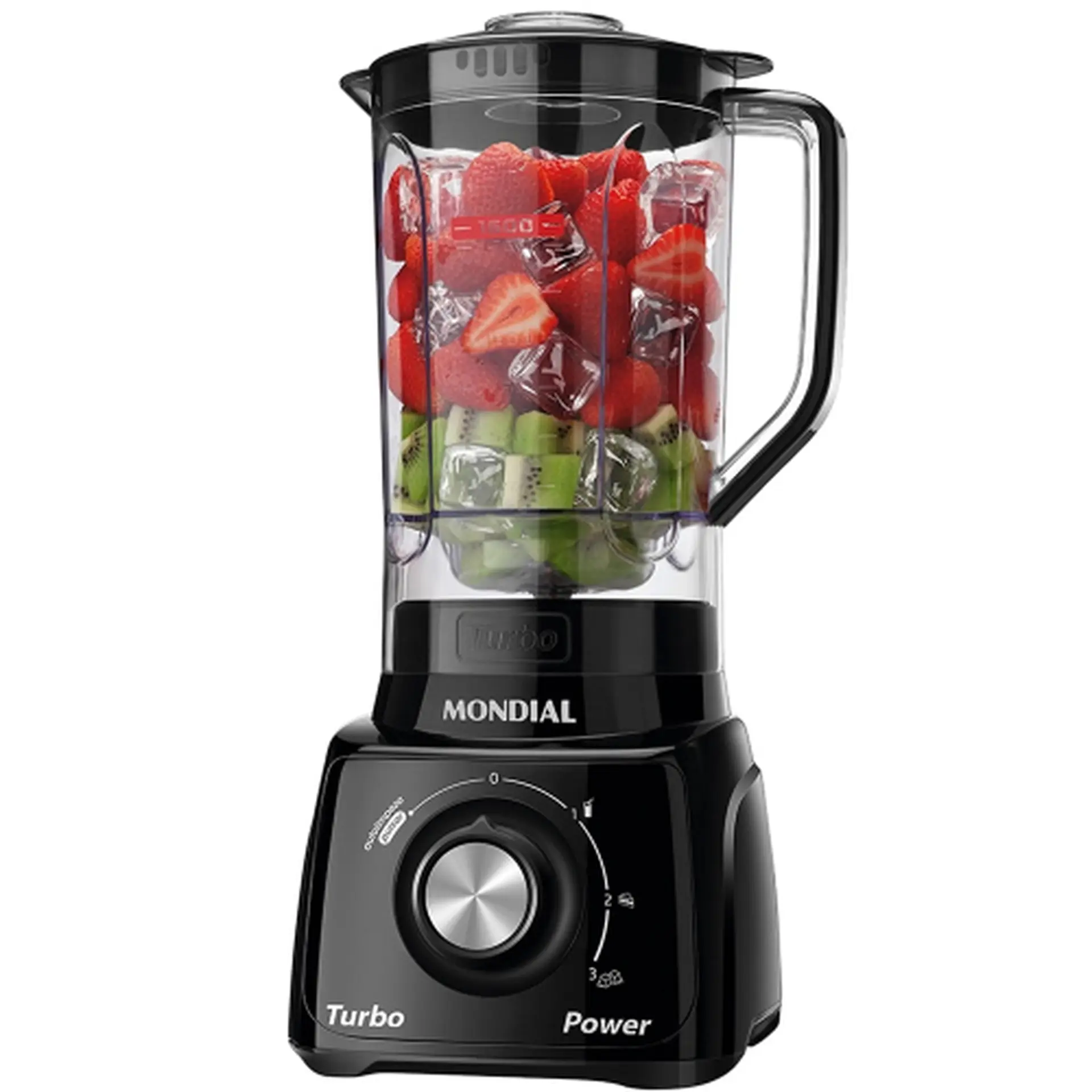 Liquidificador Mondial Turbo Power L99FB 2,2L 550W                                    3 Velocidades 
